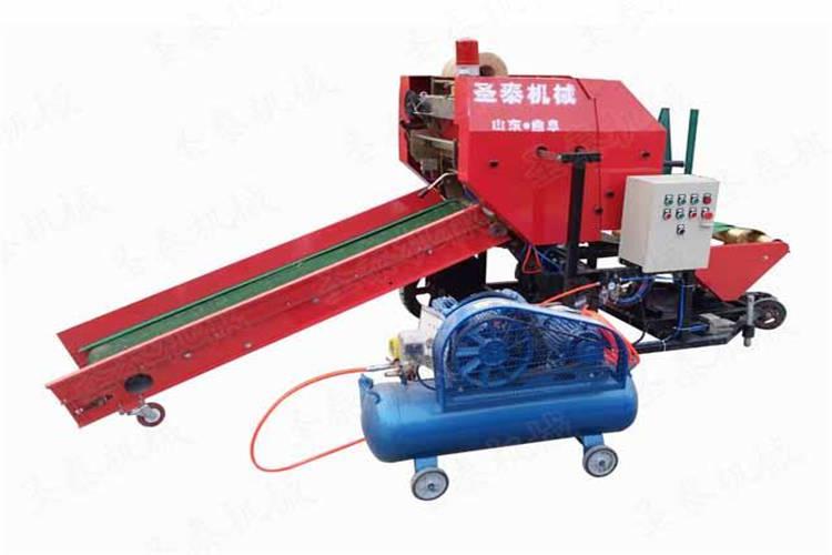 打捆包膜機做出來的飼料利用乳酸菌發（fā）酵使麵包草（cǎo）可以長期貯存