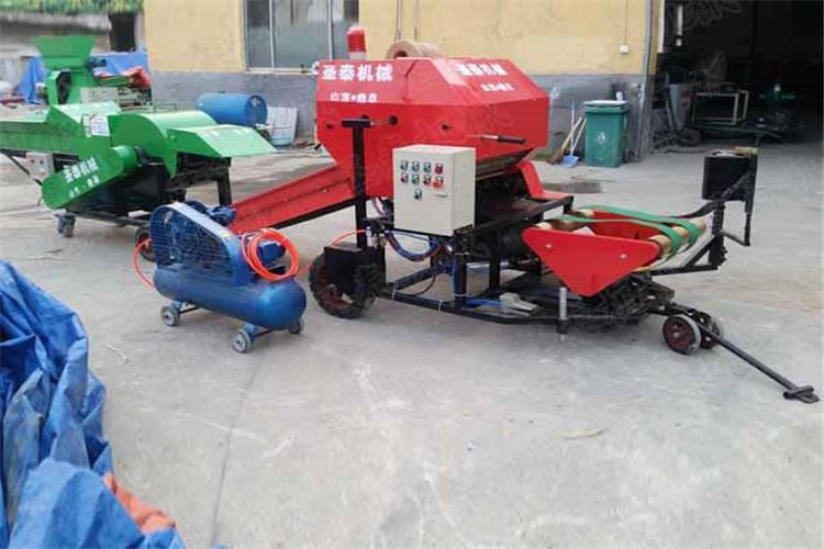 打捆包膜一體機停駛以後，自身重量（liàng）完全（quán）由輪胎承受，從而造成接觸地麵（miàn）的部位承受壓力過大而變形